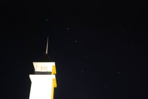 The Big Dipper rises above Prairie Creek Church near Urbana IA